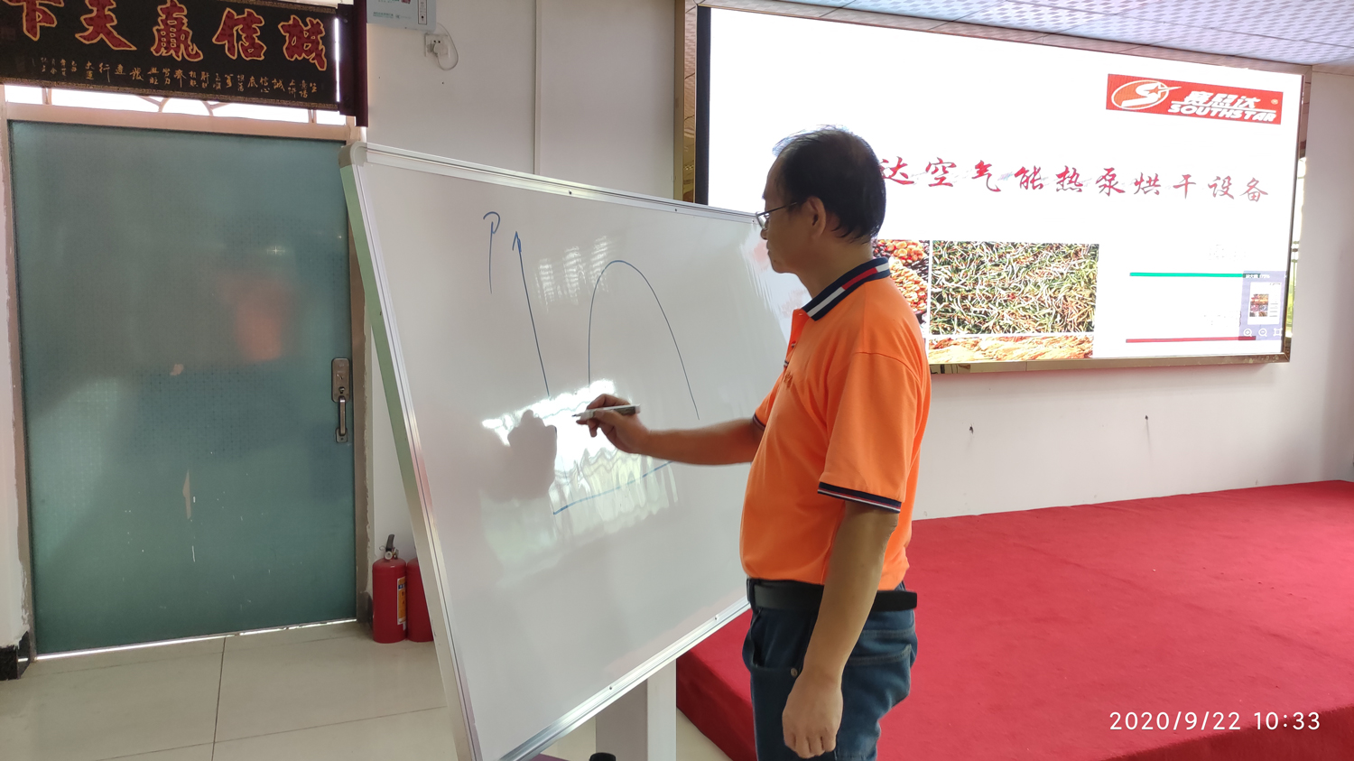 【賽思達烤箱】我司開展新品“空氣熱能泵烘干設備”產銷培訓會